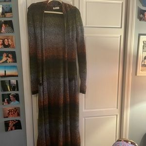 Gorgeous long sleeve mohair duster